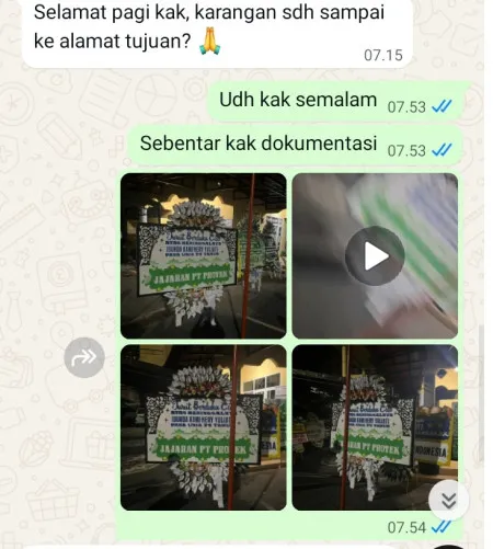 Pengiriman Papan Bunga Selamat Cempaka Baru