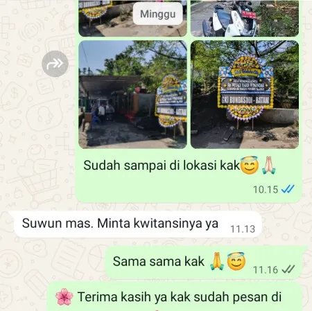 Pengiriman Papan Bunga Duka Cempaka Baru