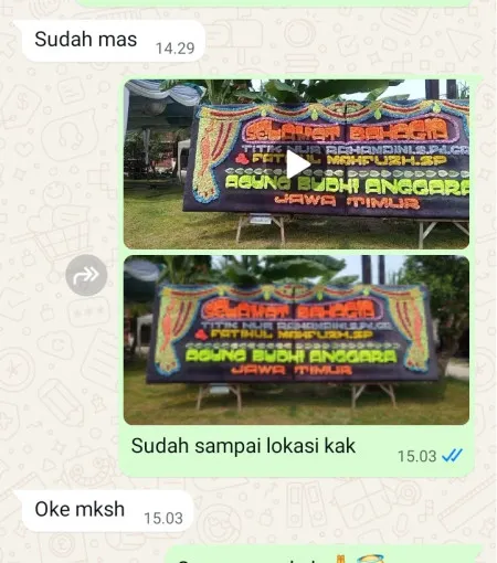 Pengiriman Papan Bunga Cempaka Baru
